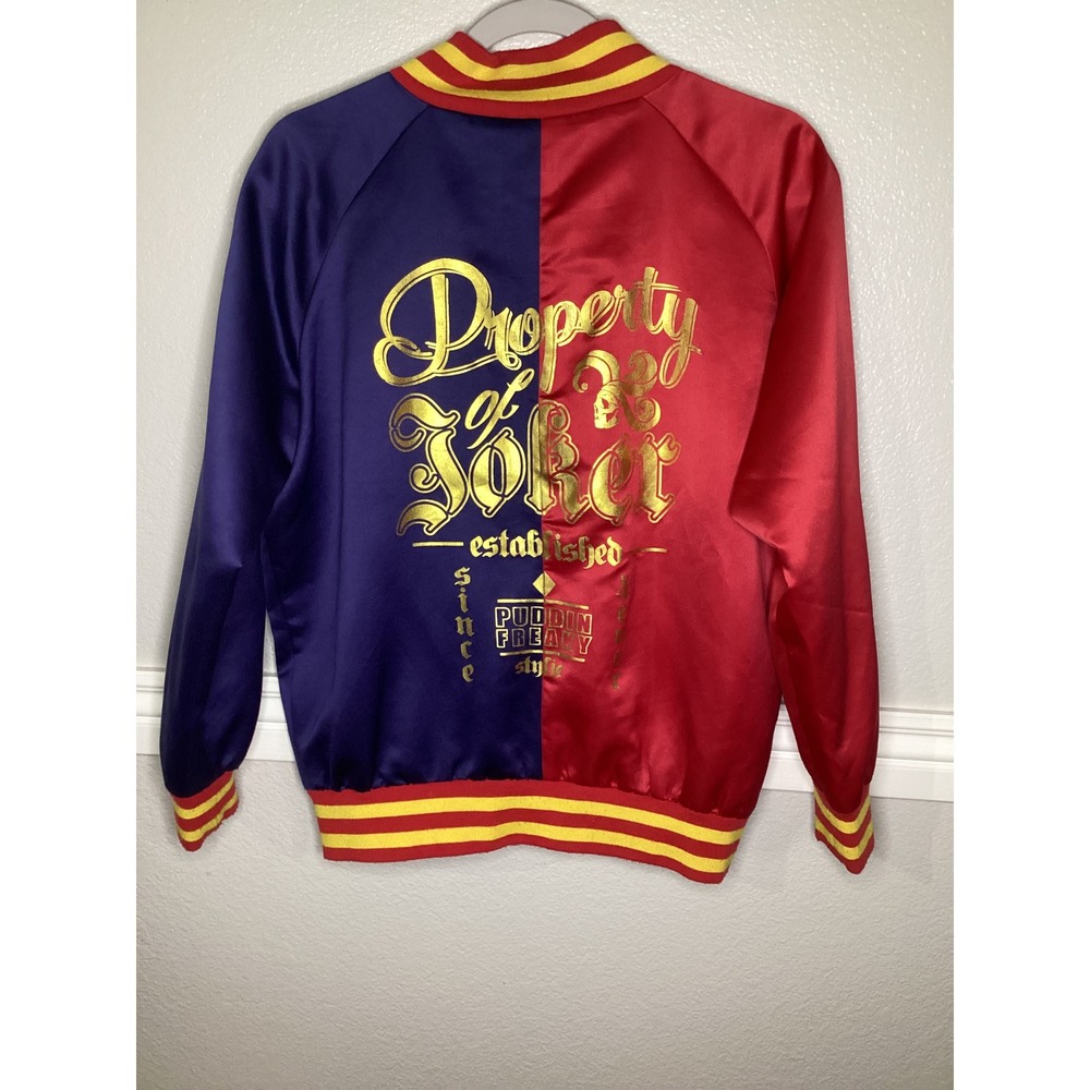 DC Comics Suicide Squad Harley Quinn Property of Joker Bomber Jacket  XL